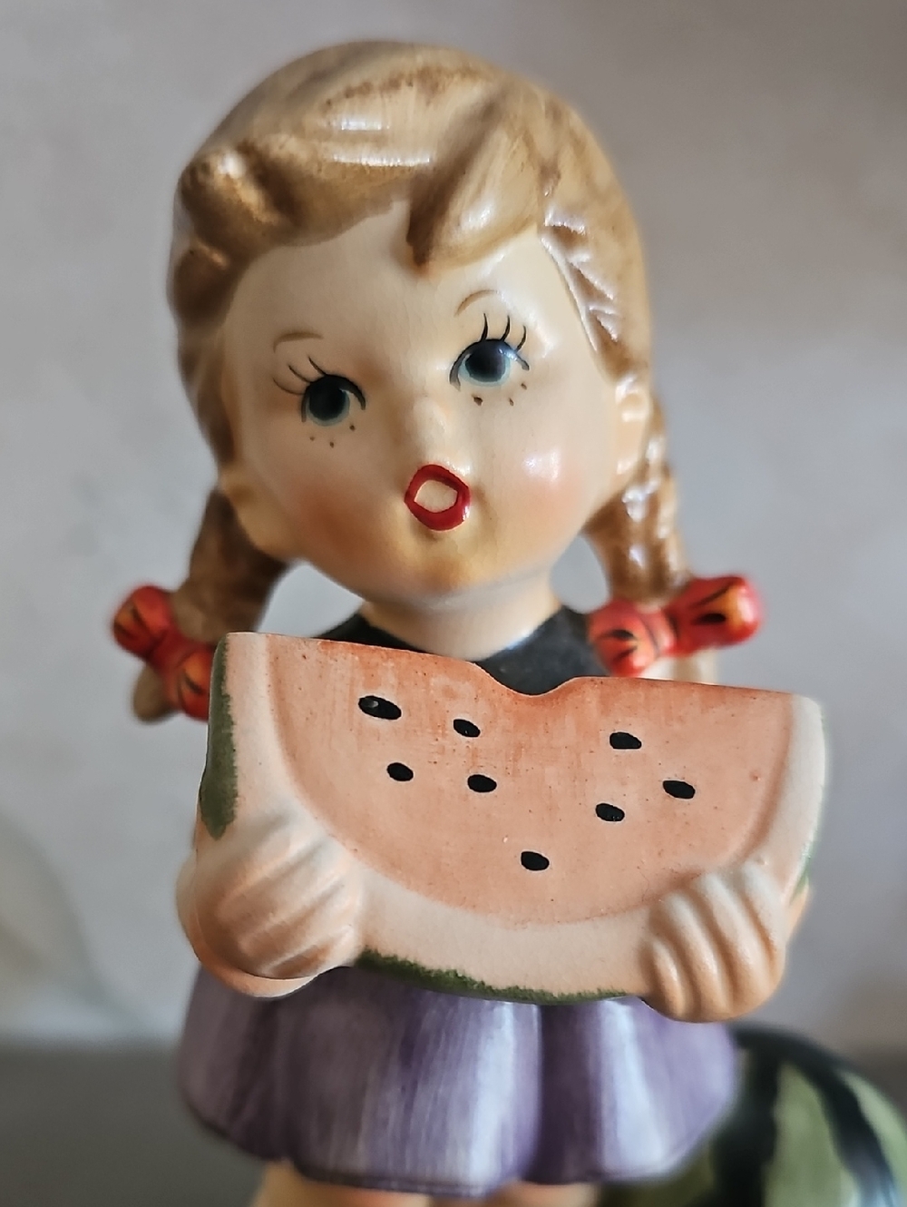 Vintage Napco Girl Eating Watermelon Japan  7656